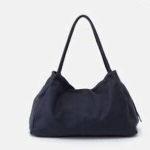 HOBO Bags Prima Leather Shoulder Bag Navy Medium